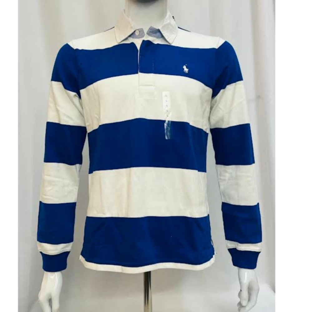 NWT! Polo Ralph Lauren Long Sleeve Striped Rugby Shirt L